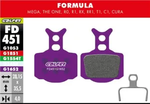 Brzdové doštičky GALFER FD451 FORMULA E-BIKE