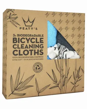 Handričky PEATY'S BAMBOO BICYCLE CLEANING CLOTHS 3PACK