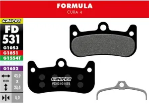 Brzdové doštičky GALFER FD531 FORMULA PERFORMANCE