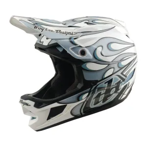 Prilba TROY LEE DESIGNS D4 COMPOSITE MIPS TORCHED WHITE/SILVER