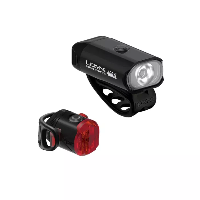 Set předního a zadního světla MTB LEZYNE MINI 400XL FEMTO USB #1