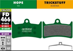 Brzdové doštičky GALFER FD466 HOPE, LEWIS, TRICKSTUFF PRO