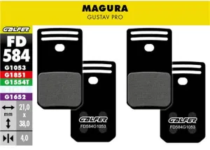 Brzdové doštičky GALFER FD584 MAGURA PERFORMANCE