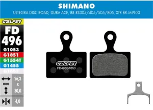 Brzdové doštičky GALFER FD496 SHIMANO PERFORMANCE