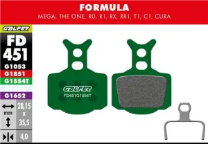 Brzdové doštičky GALFER FD451 FORMULA PRO