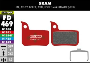 Brzdové doštičky GALFER FD469 SRAM ADVANCED