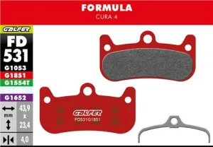 Brzdové doštičky GALFER FD531 FORMULA ADVANCED