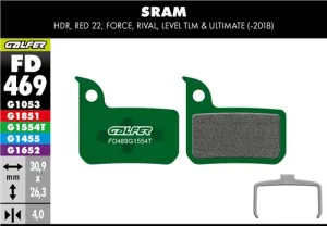 Brzdové doštičky GALFER FD469 SRAM PRO