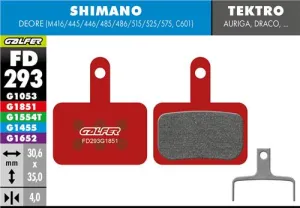 Brzdové doštičky GALFER FD293 SHIMANO, TEKTRO, TRP ADVANCED