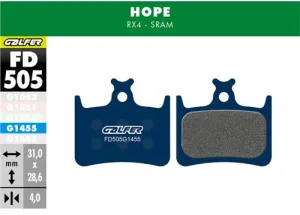 Brzdové doštičky GALFER FD505 HOPE ROAD