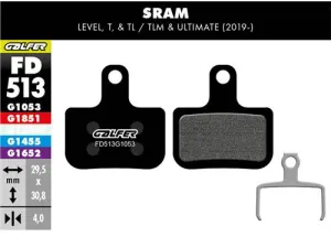 Brzdové doštičky GALFER FD513 SRAM PERFORMANCE