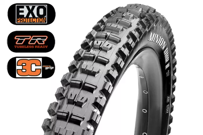 Plášť MTB MAXXIS MINION DHR II 29 x 2,40 WT KEVLAR EXO TR 3C MAXX GRIP #1