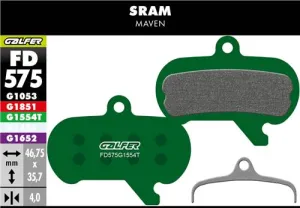 Brzdové doštičky GALFER FD575 SRAM PRO