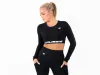 Dámsky crop top s dlhým rukávom CRUSSIS