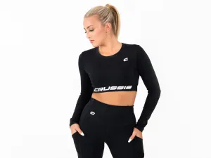 Dámsky crop top s dlhým rukávom CRUSSIS