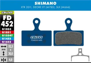 Brzdové doštičky GALFER FD452 SHIMANO ROAD