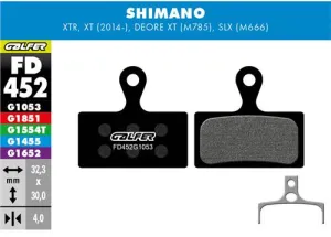 Brzdové doštičky GALFER FD452 SHIMANO PERFORMANCE