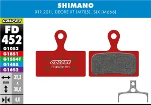 Brzdové doštičky GALFER FD452 SHIMANO ADVANCED