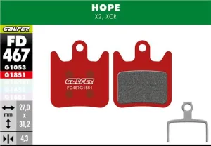 Brzdové doštičky GALFER FD467 HOPE ADVANCED