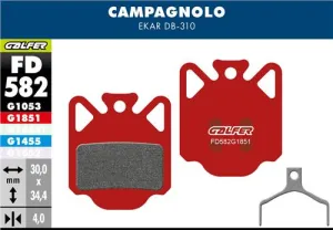 Brzdové doštičky GALFER FD582 CAMPAGNOLO ADVANCED