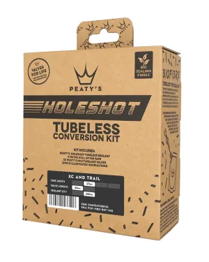 Bezdušový set PEATY'S HOLESHOT XC/TRAIL 27MM TAPE, 42MM VALVES, 2x120ML SEALANT