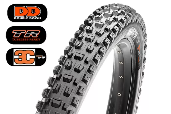 Plášť MTB MAXXIS ASSEGAI 29 x 2,50 WT KEVLAR DD TR 120TPI 3C MAXX GRIP #1