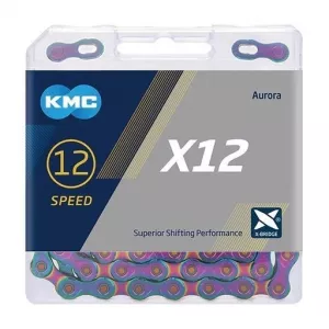 Reťaz MTB KMC X12 AURORA BLUE 126ČL