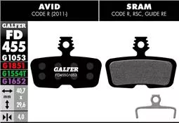 Brzdové doštičky MTB GALFER AVID CODE R, RSC SRAM GUIDE RE, DB8 #1