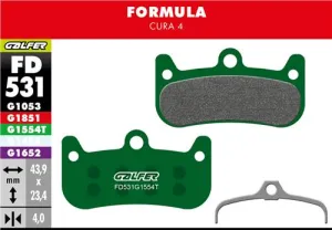 Brzdové doštičky GALFER FD531 FORMULA PRO