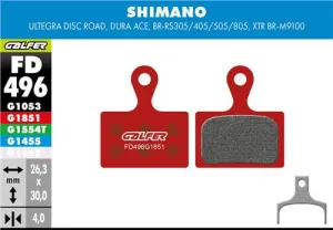 Brzdové doštičky GALFER FD496 SHIMANO ADVANCED